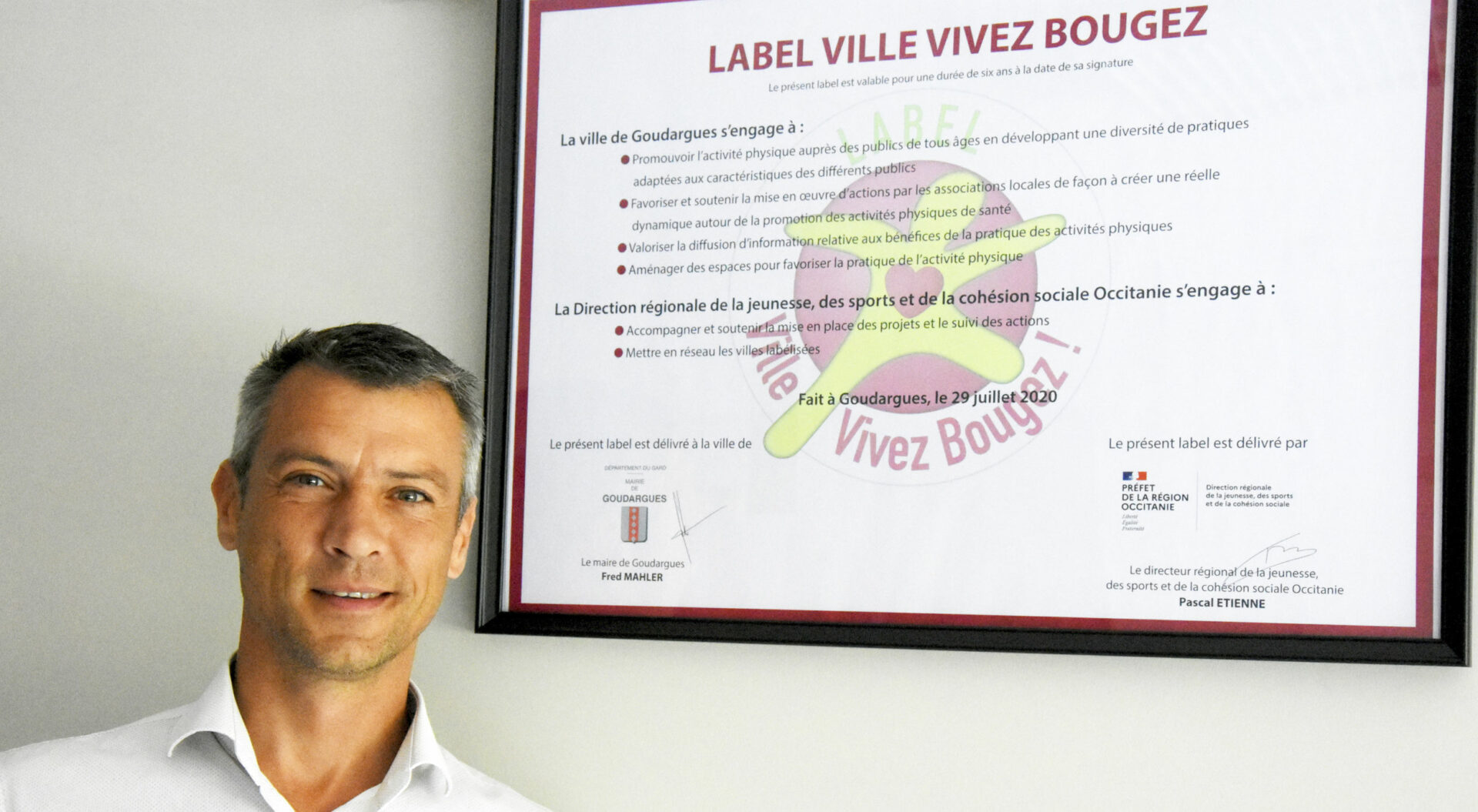 Le label “Ville-Vivez-Bougez !” pour la commune de Goudargues