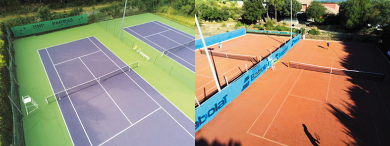 Le Tennis club des Roquettes à Bagnols sur Cèze