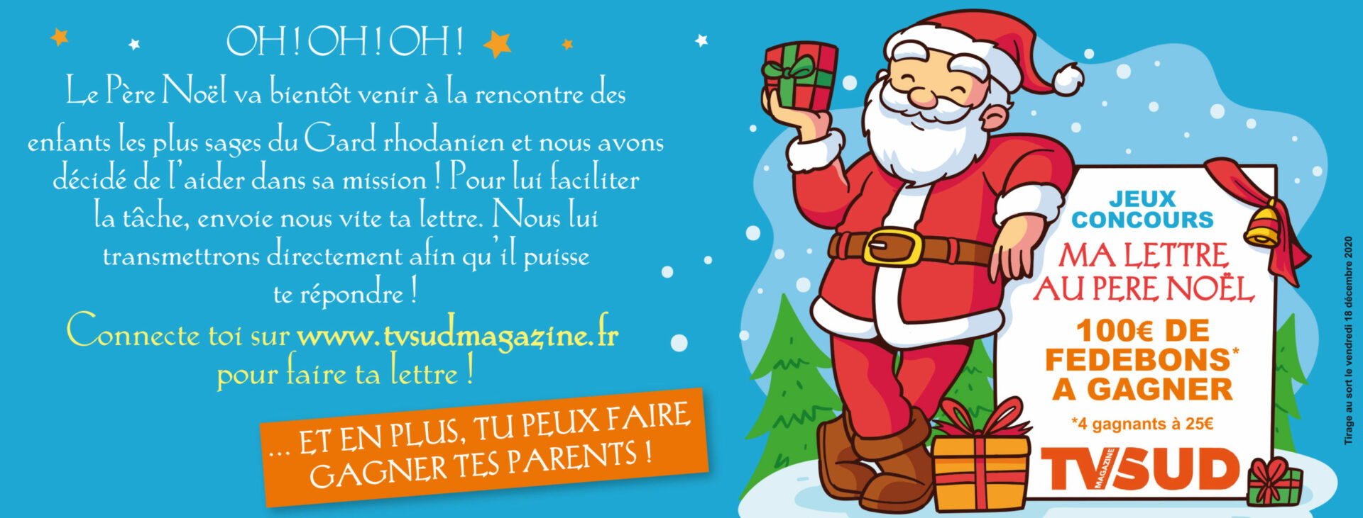 Envois ta lettre au Père Noël avec TV Sud Magazine !
