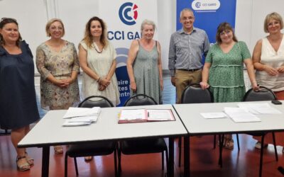 La CCI du Gard a remis des chèques aux associations de commerçants de la délégation de Bagnols ! 