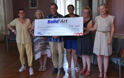 Pont Saint Esprit: Solid’Art remet un chèque de 440 € !