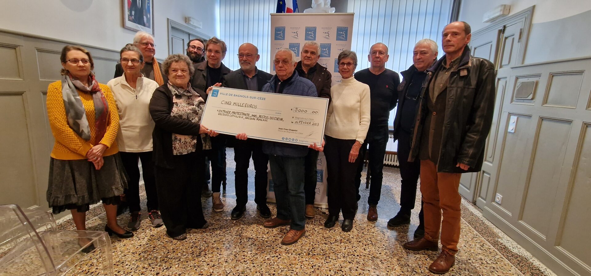 5 000 € remis par la Ville de Bagnols aux associations caritatives d’intérêt public poursuivant une mission de solidarité !