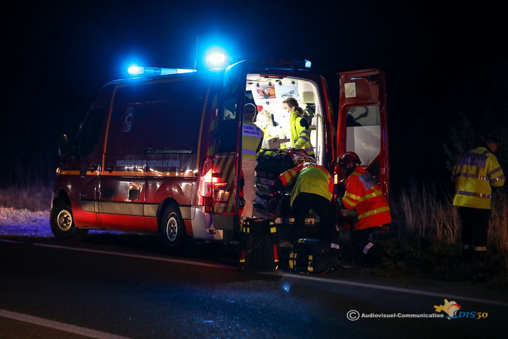 Roquemaure : Un blessé grave dans un accident sur l’autoroute A9, le véhicule en flamme à l’arrivée des pompiers