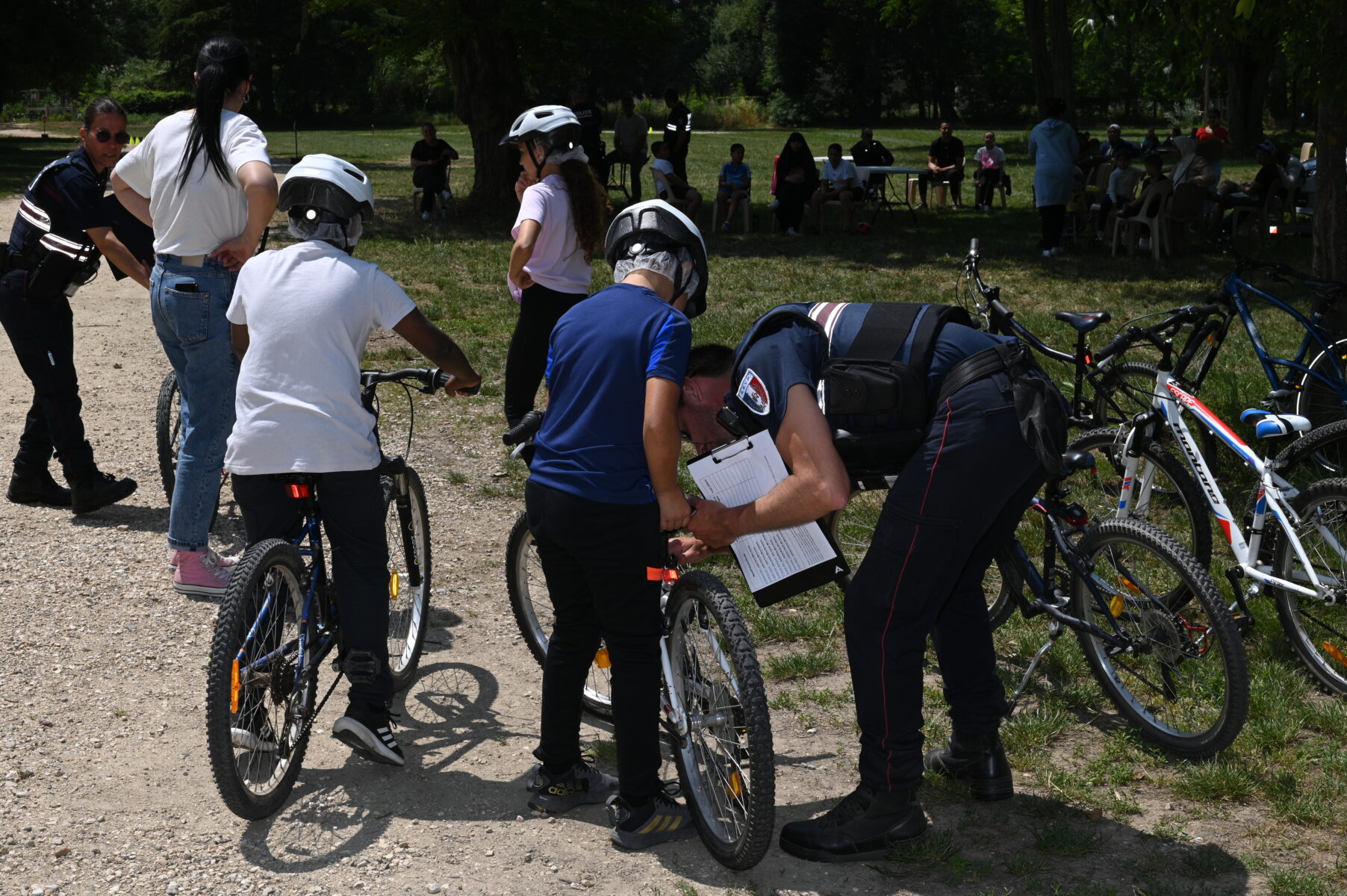 Bagnols-sur-Cèze : Les 9 finalistes du permis vélo bagnolais se sont affrontés ce mercredi au Parc Rimbaud