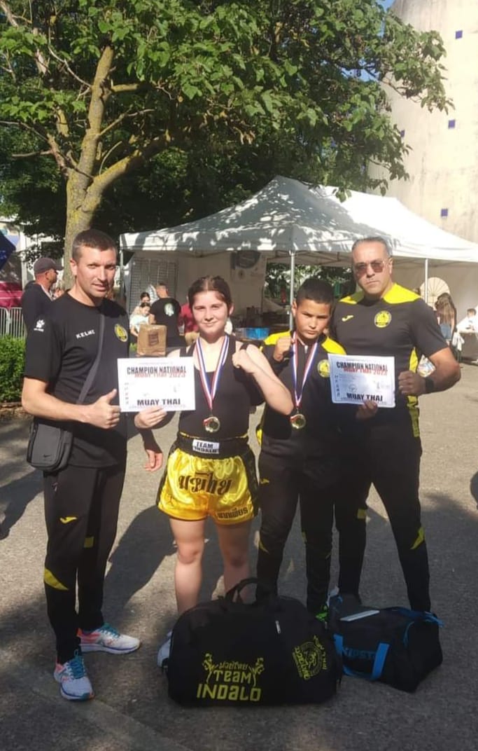 Bagnols-sur-Cèze : 2 élèves du club Indalo Muay Thai champions de France !