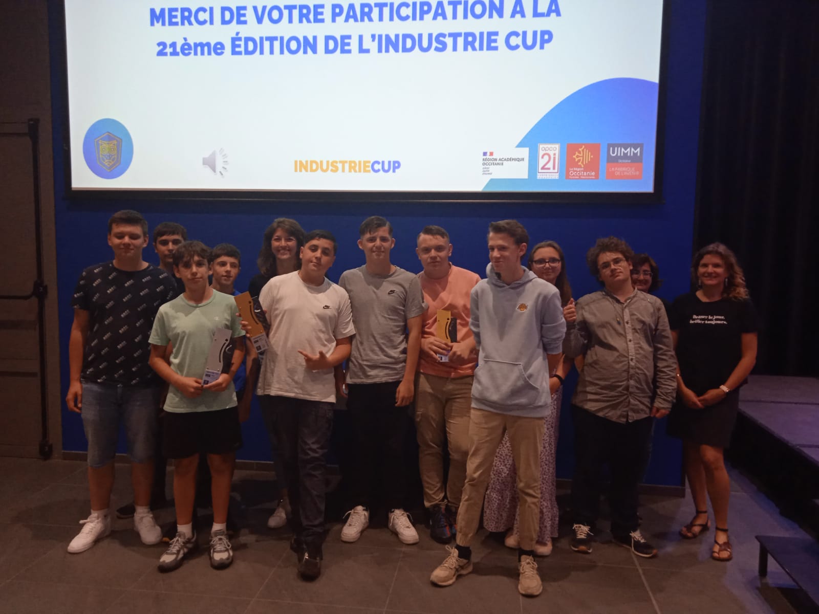 Ce jeudi 1er juin, le lycée Sainte-Marie a remporté le 1er prix de l’ “Industrie Cup” organisé par l’UIMM Occitanie