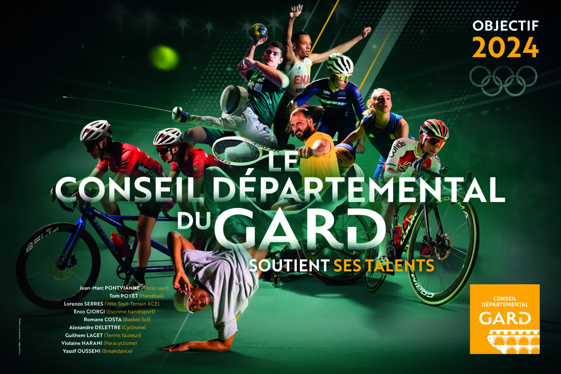 Paris 2024 : Le Conseil départemental du Gard soutient ses talents : 