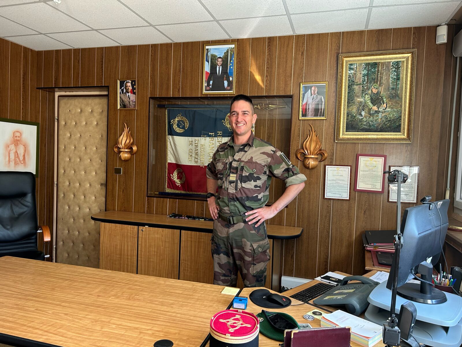 Rencontre avec le Colonel Chabaud, nouveau Chef de Corps du 1er REG