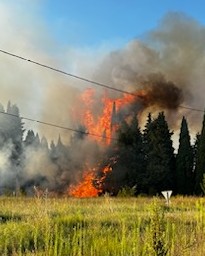 Deux Pompiers blessés dans l’incendie de Saint Julien de Peyrolas