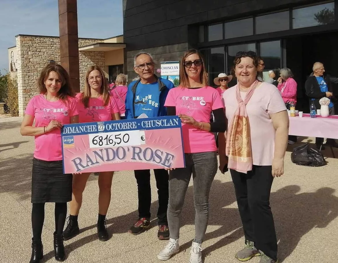 Chusclan : un chèque de 6816.50€ remis à la ligue contre le cancer