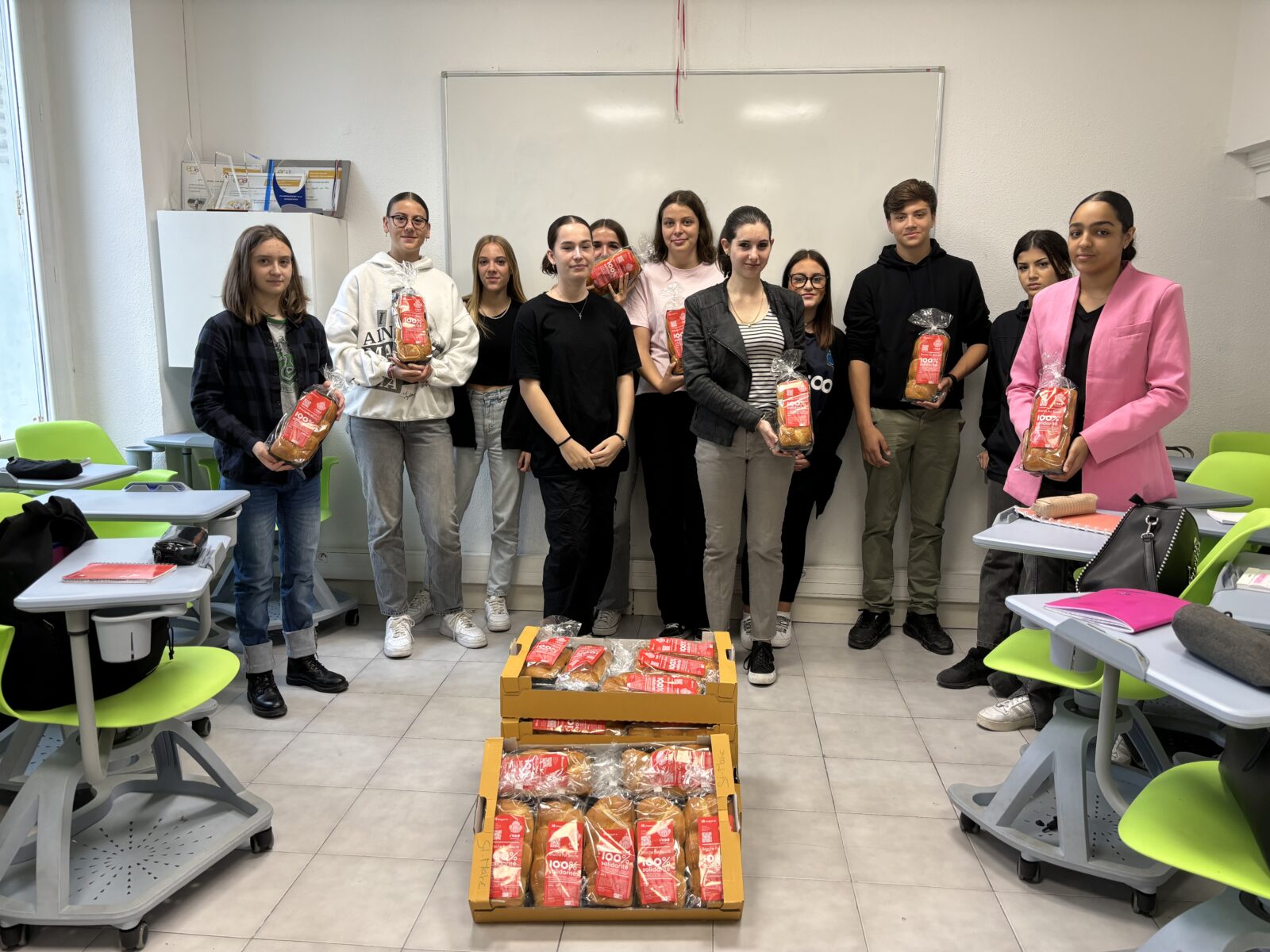 La classe de seconde AGORA du Lycée Sainte-Marie participe à l’opération brioche en faveur des personnes en situation de handicap