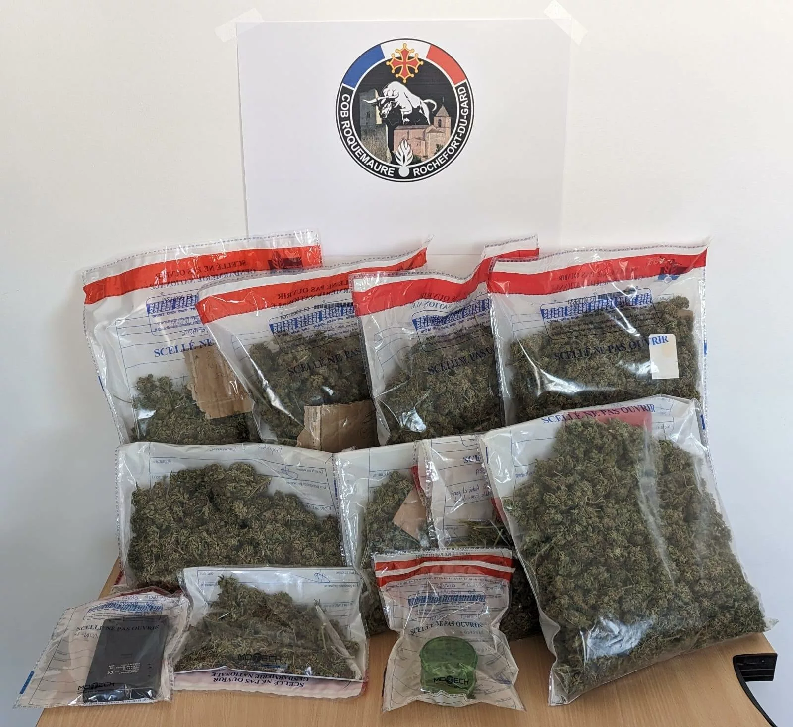 Roquemaure : Près de 2 kg de Cannabis saisis par la Gendarmerie