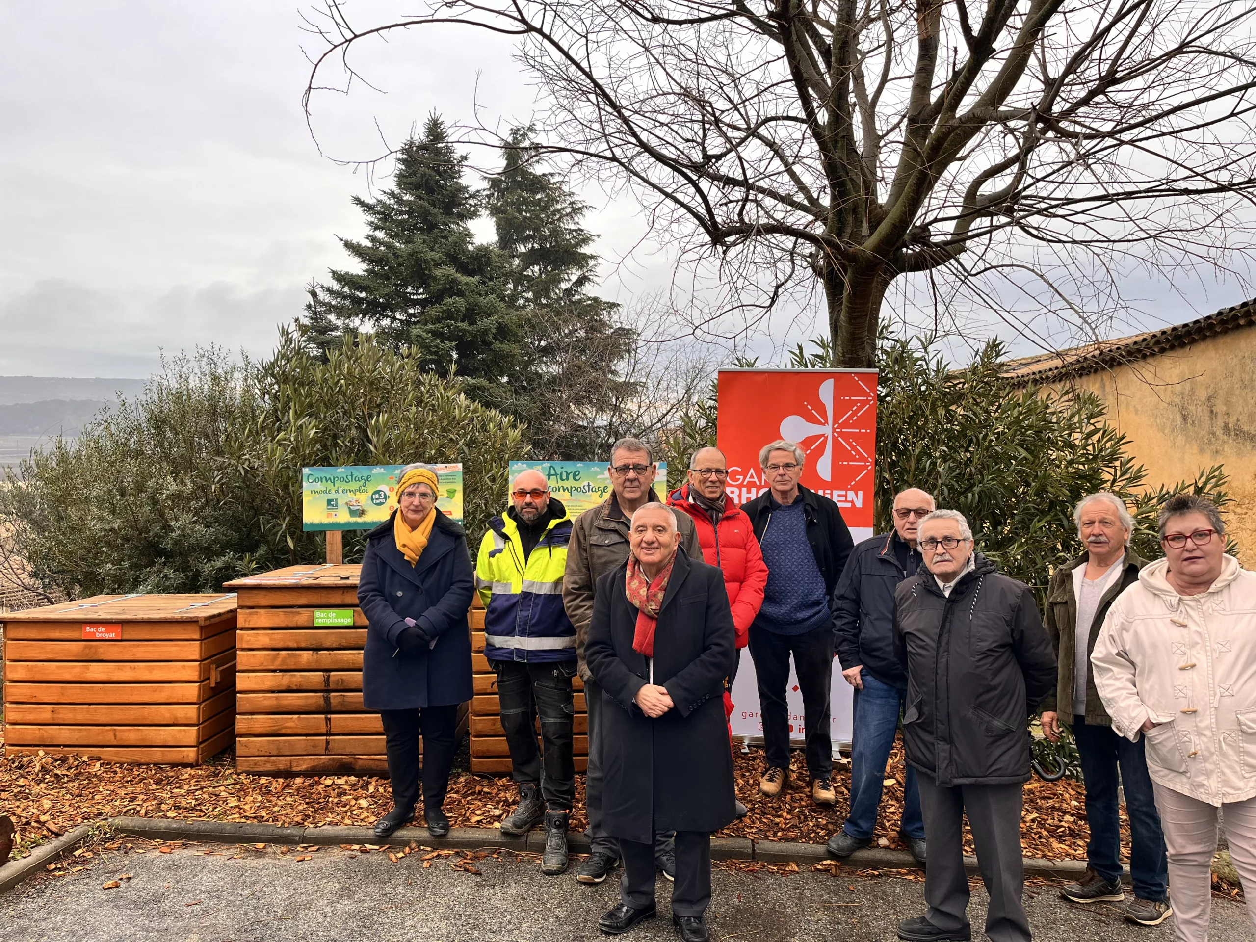 TRESQUES : L’aire de compostage collectif inaugurée ce mercredi 17 janvier