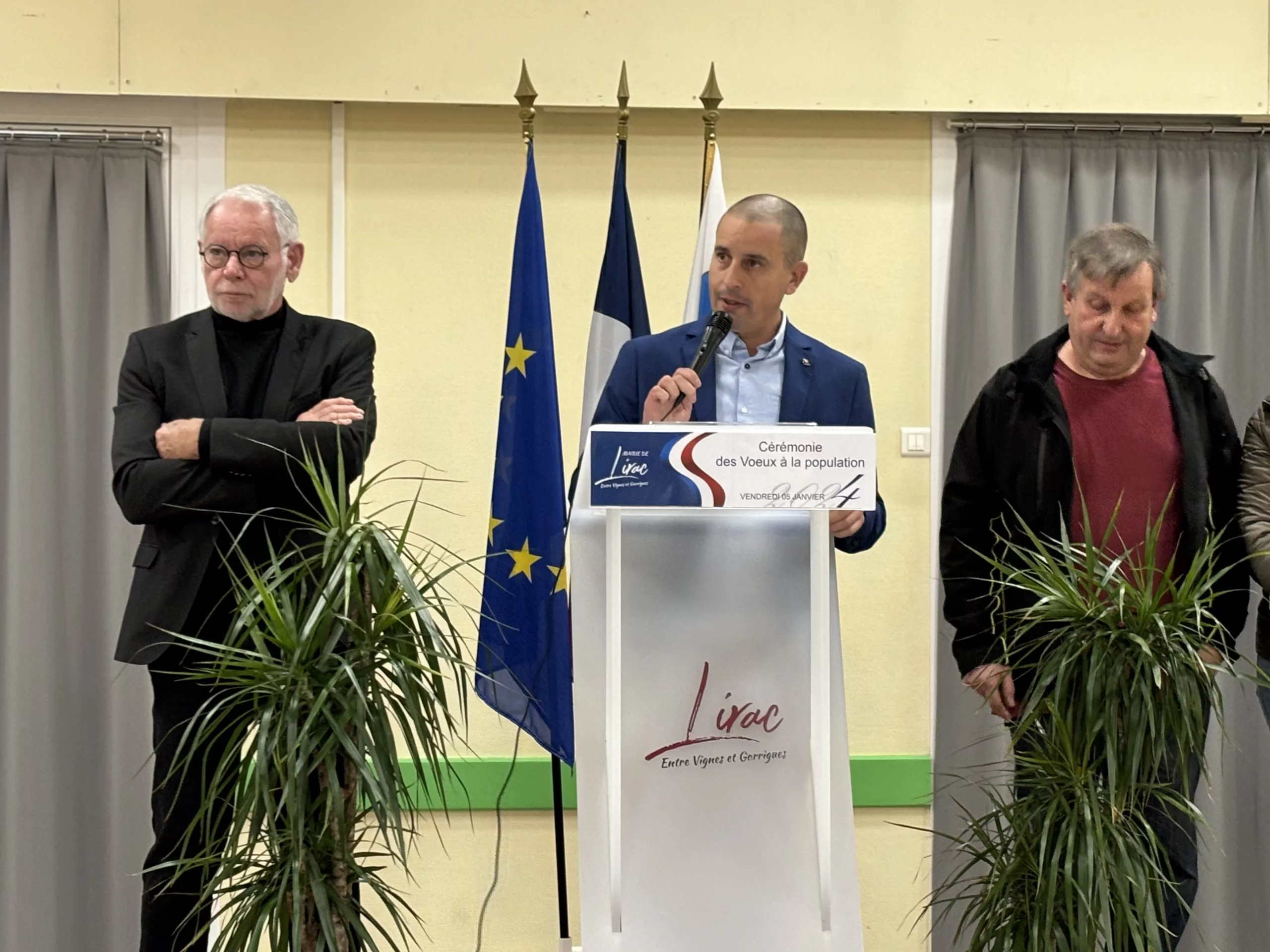 Cérémonie des Vœux à Lirac : Ambitions et Projets pour une année 2024 prometteuse