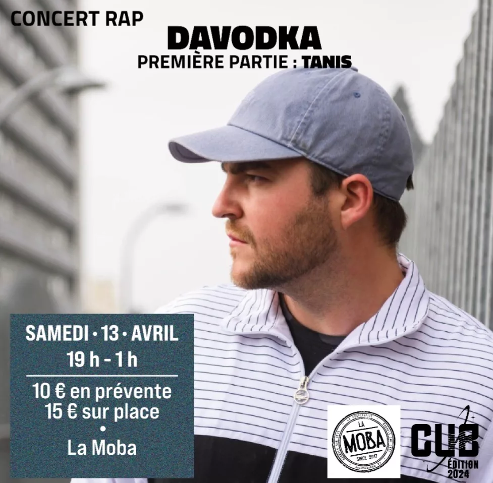 Soirée Rap à La Moba : Davodka et Tanis vont enflammer la scène