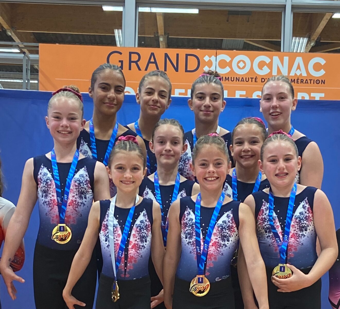 La Rose Bleue Championnes de France en Team Gym