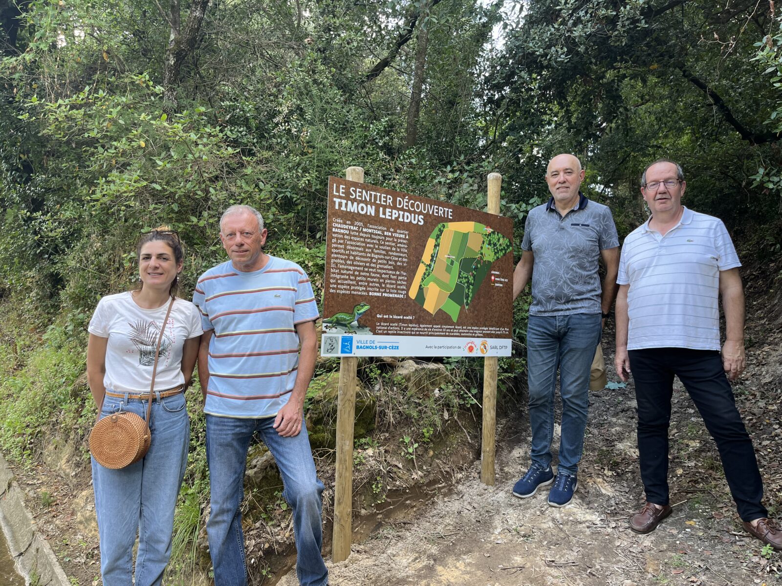 BAGNOLS-SUR-CEZE : le lézard ocellé a désormais son sentier