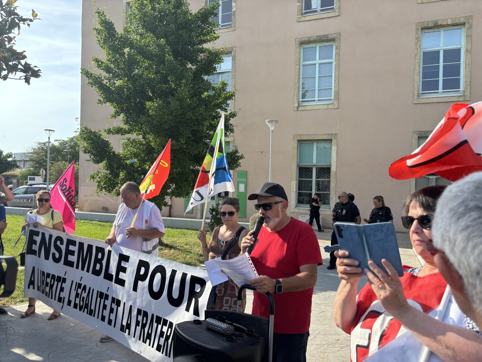 Bagnols-sur-Cèze : les syndicats réunis ce jeudi, appellent à faire barrage à l’extrême droite