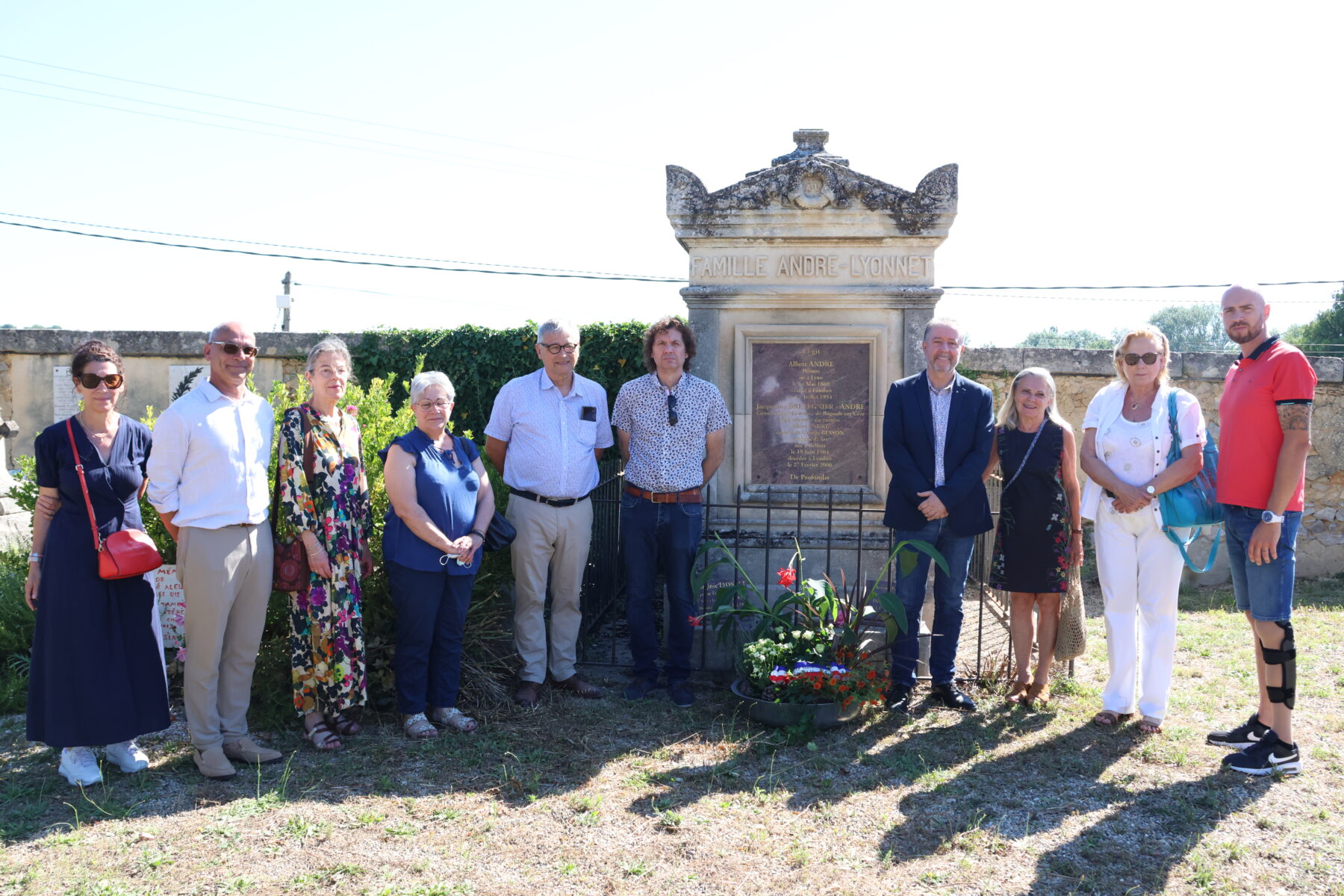 Soixante dix ans après la disparition d’Albert André, la municipalité et l’association des amis du peintre lui ont rendu hommage