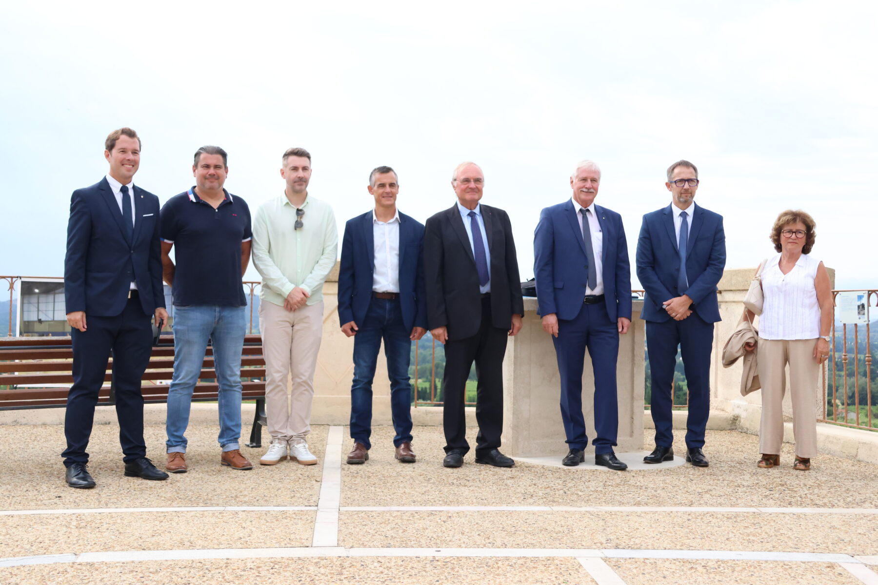 Rochefort-du-Gard : le Préfet du Gard Jérôme Bonet en visite