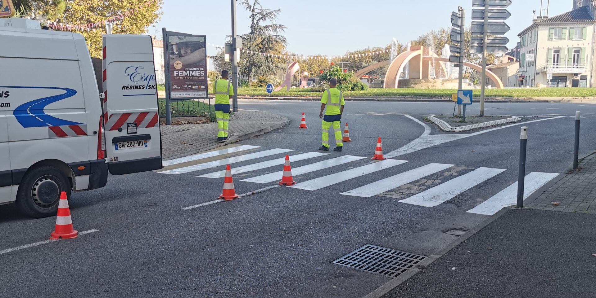 Pont-Saint-Esprit : la municipalité lance une campagne de marquage des passages piétons