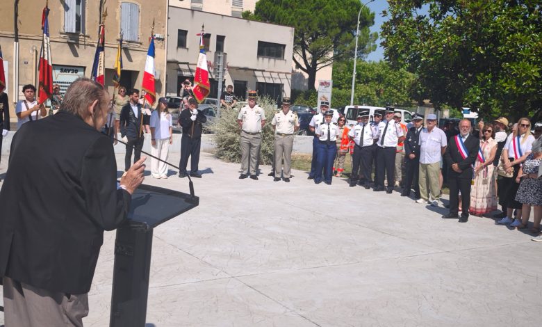 cérémonie du 14 Juillet à Bagnols sur cèze
