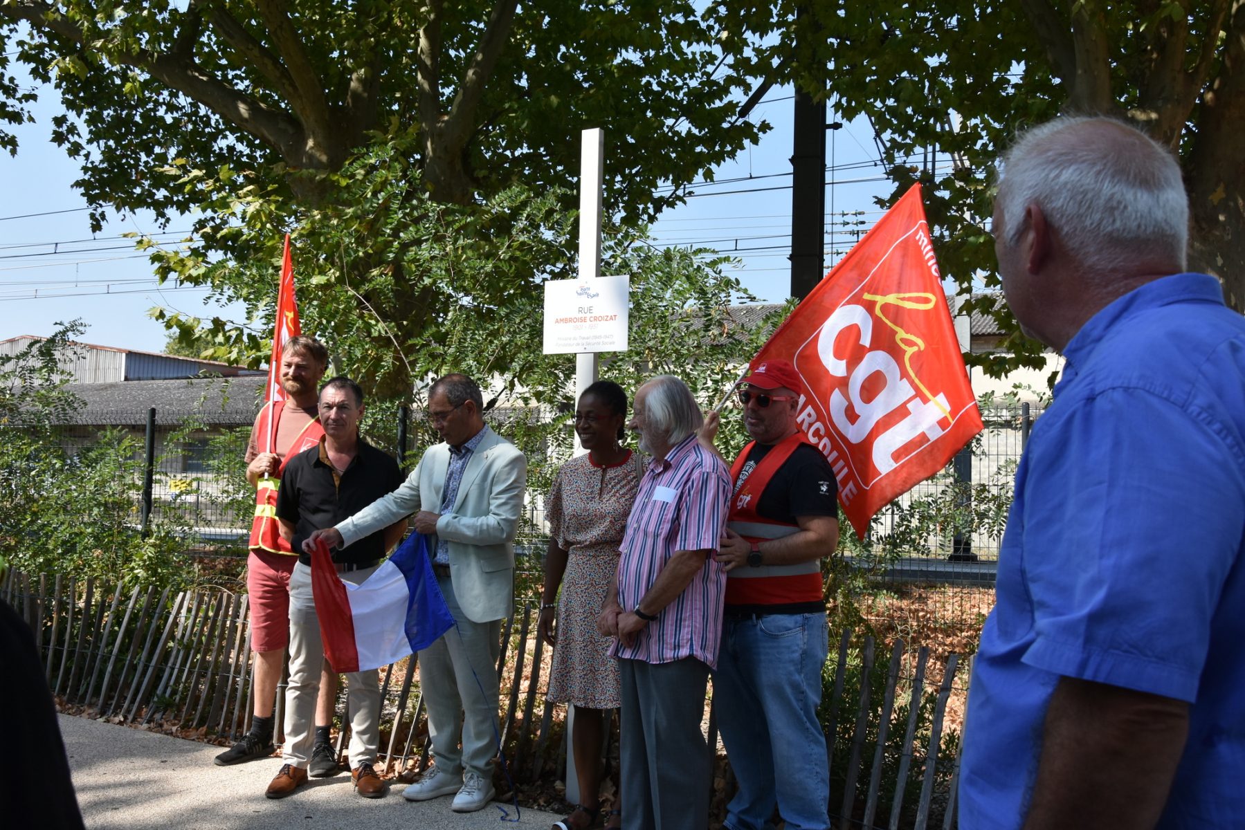 Pont Saint Esprit : inauguration de la rue Ambroise Croizat