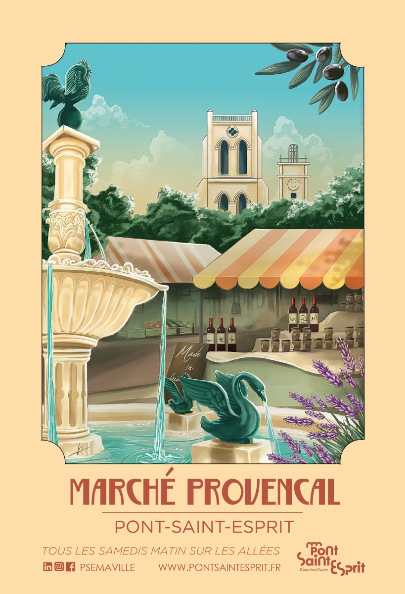 Pont-Saint-Esprit dévoile la nouvelle identité visuelle de son marché hebdomadaire