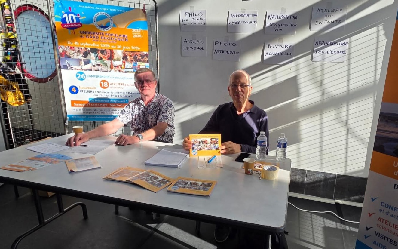 Pont-Saint-Esprit : l’Université Populaire du Gard Rhodanien trace ses perspectives pour 2025-2026