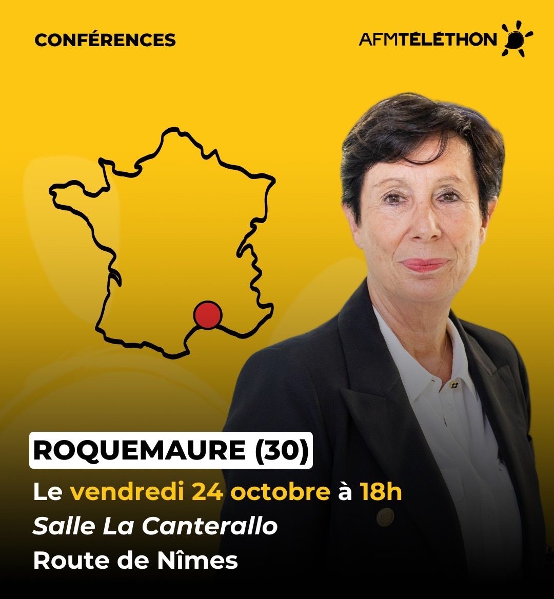 Téléthon 2025 : la présidente de l’AFM-Téléthon à Roquemaure le 24 octobre