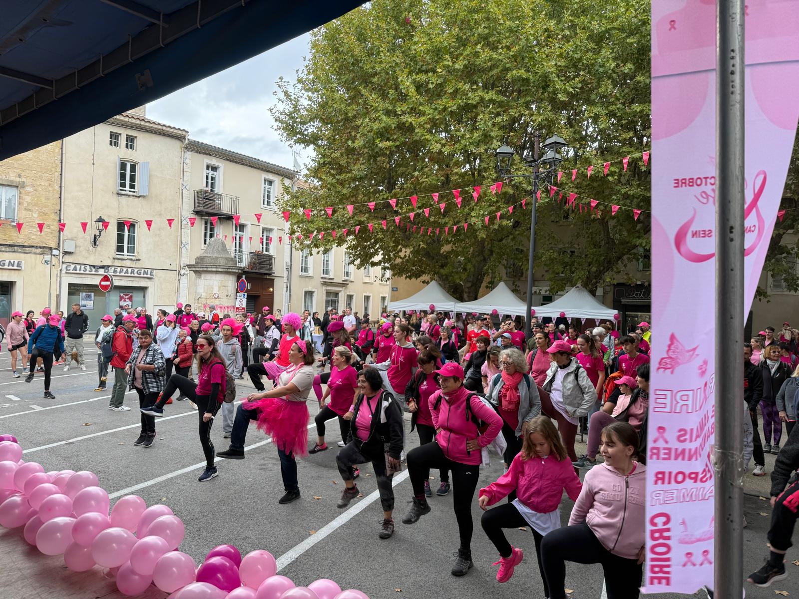 Record battu malgré la pluie : 600 participants pour Roquemaure en Rose !