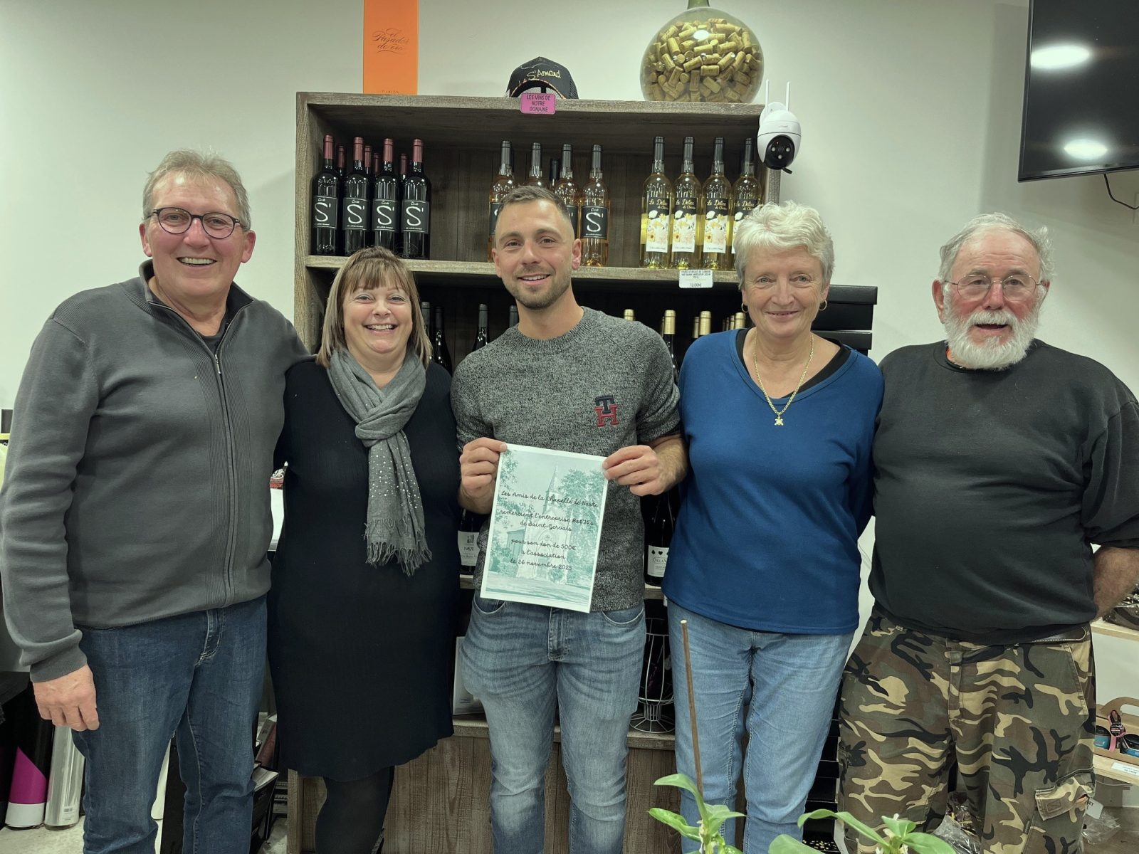 Saint-Gervais : un don de 500 € pour soutenir la restauration de la chapelle de Naste