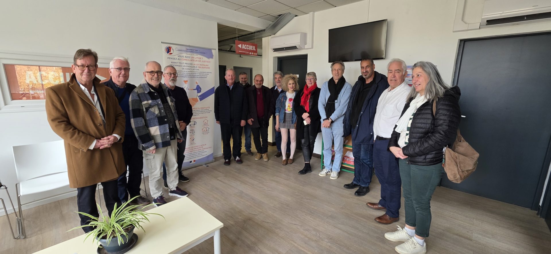 Les conciliateurs de justice du tribunal judiciaire de Nîmes réunis à Bagnols-sur-Cèze