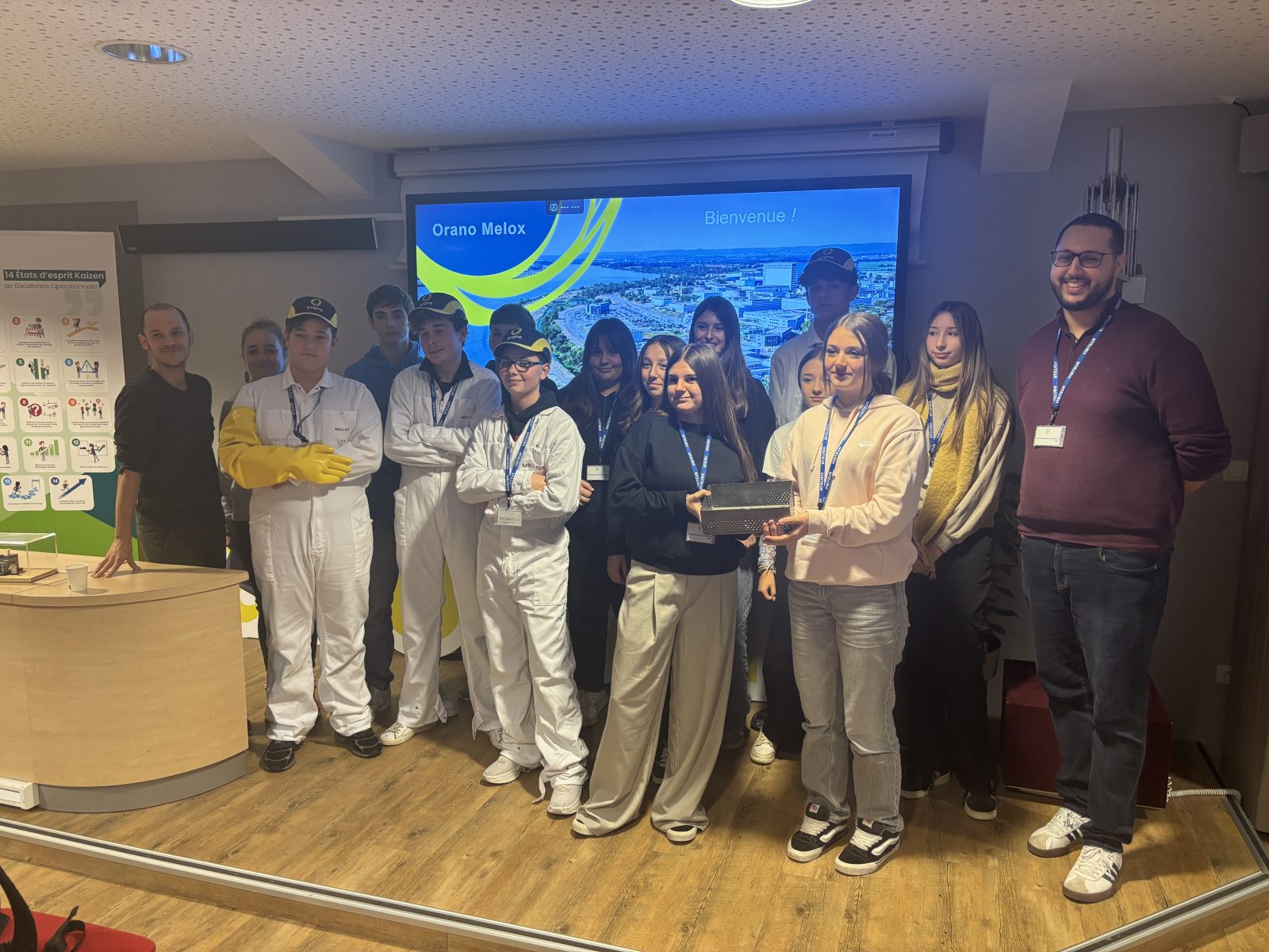 Les 3e Prépa Métiers du Lycée Sainte Marie présentent leur immersion chez Orano Melox