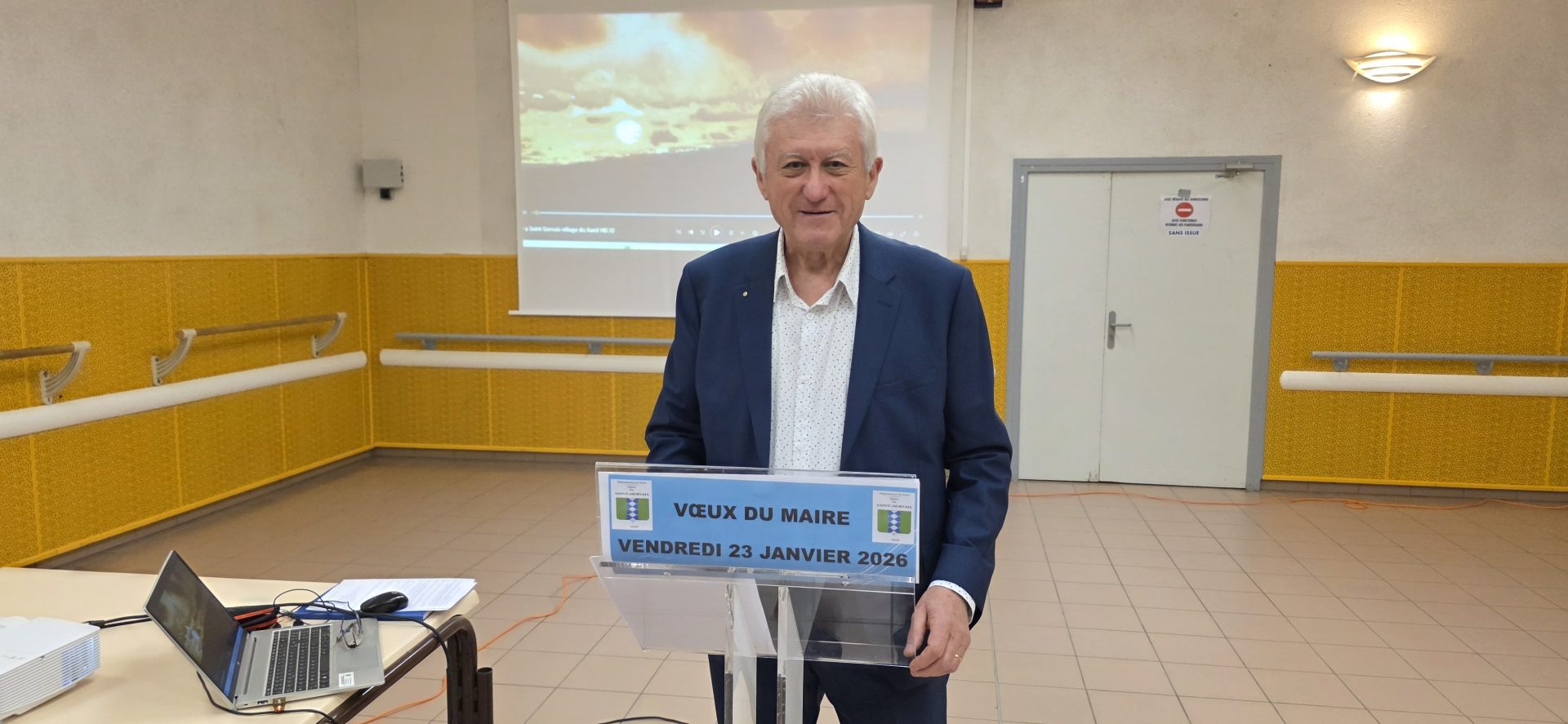 Saint-Gervais : le maire Raymond Chapuy a présenté ses derniers vœux à la population ce vendredi 23 janvier 