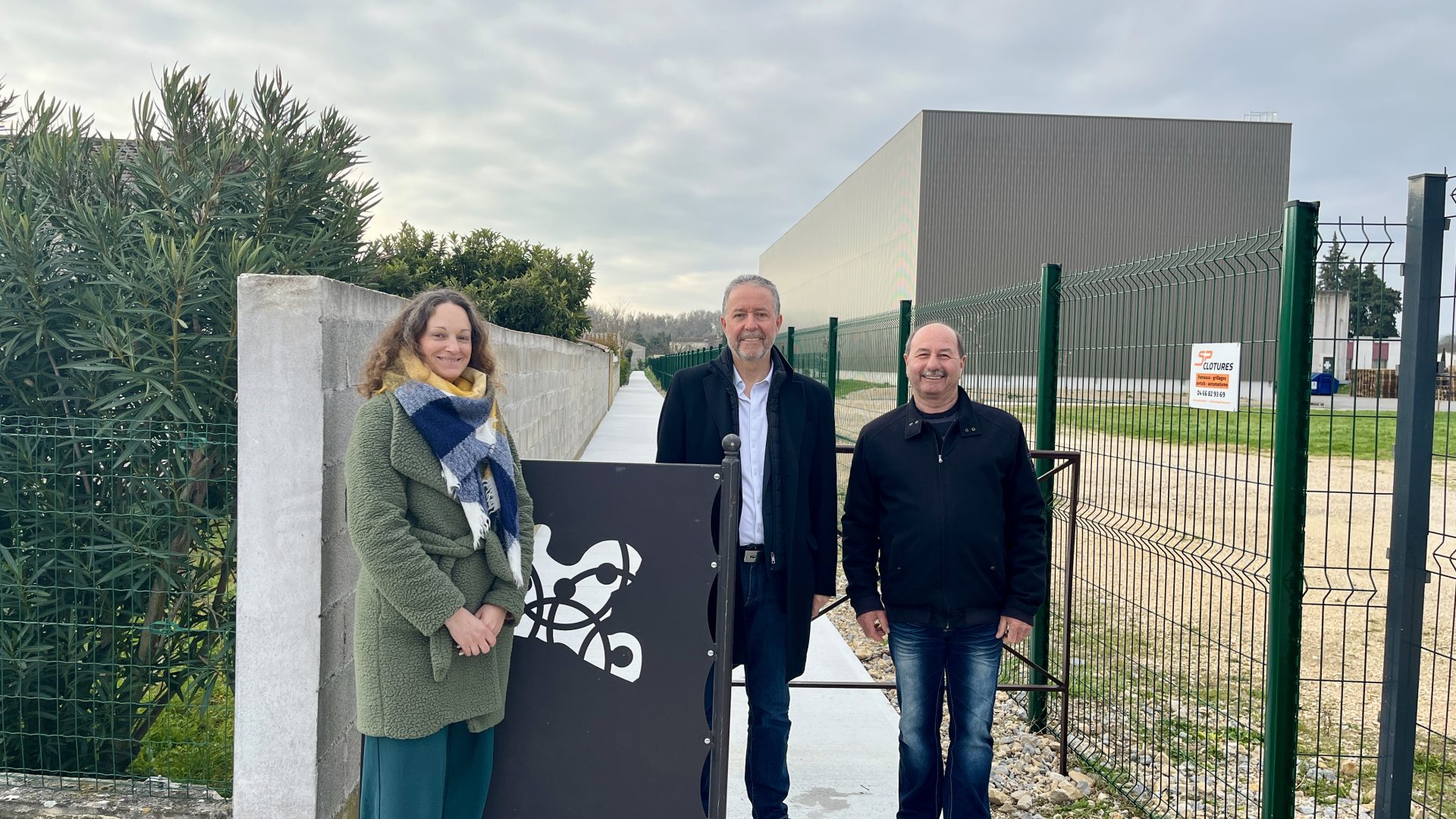 Laudun-l&rsquo;Ardoise : la rue Chateaubriand et le centre-ville reliés, grâce au nouveau cheminement doux