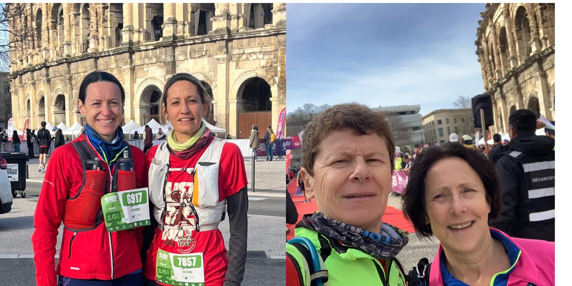 Quatre Spiripontaines au cœur du Nîmes Urban Trail