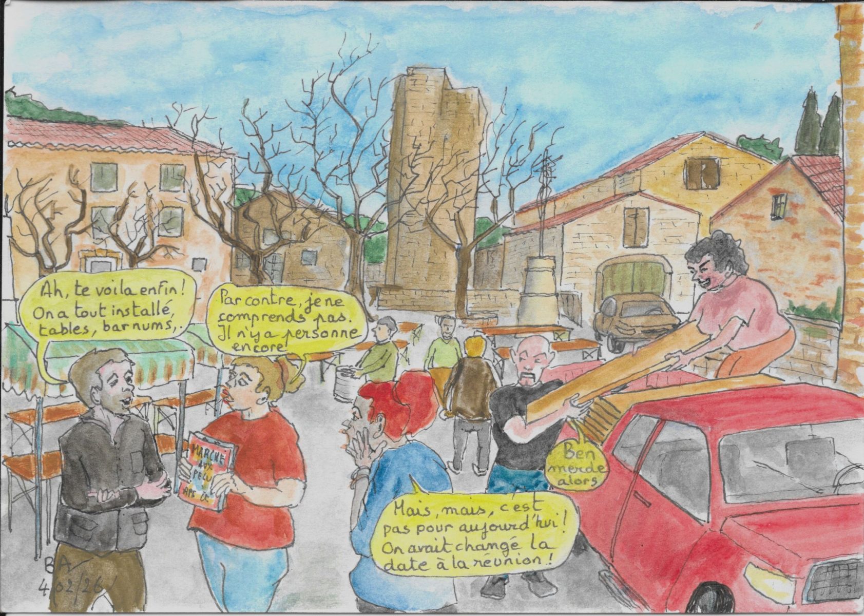 Les croquis de B.A. : vivre à la campagne : les associations