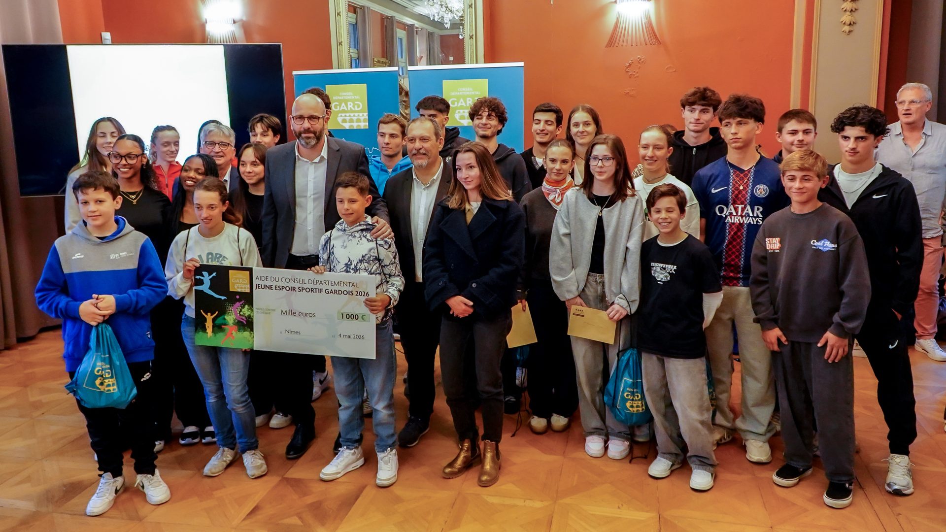 Le Département du Gard soutient ses jeunes espoirs sportifs : 73 talents mis à l’honneur à Nîmes