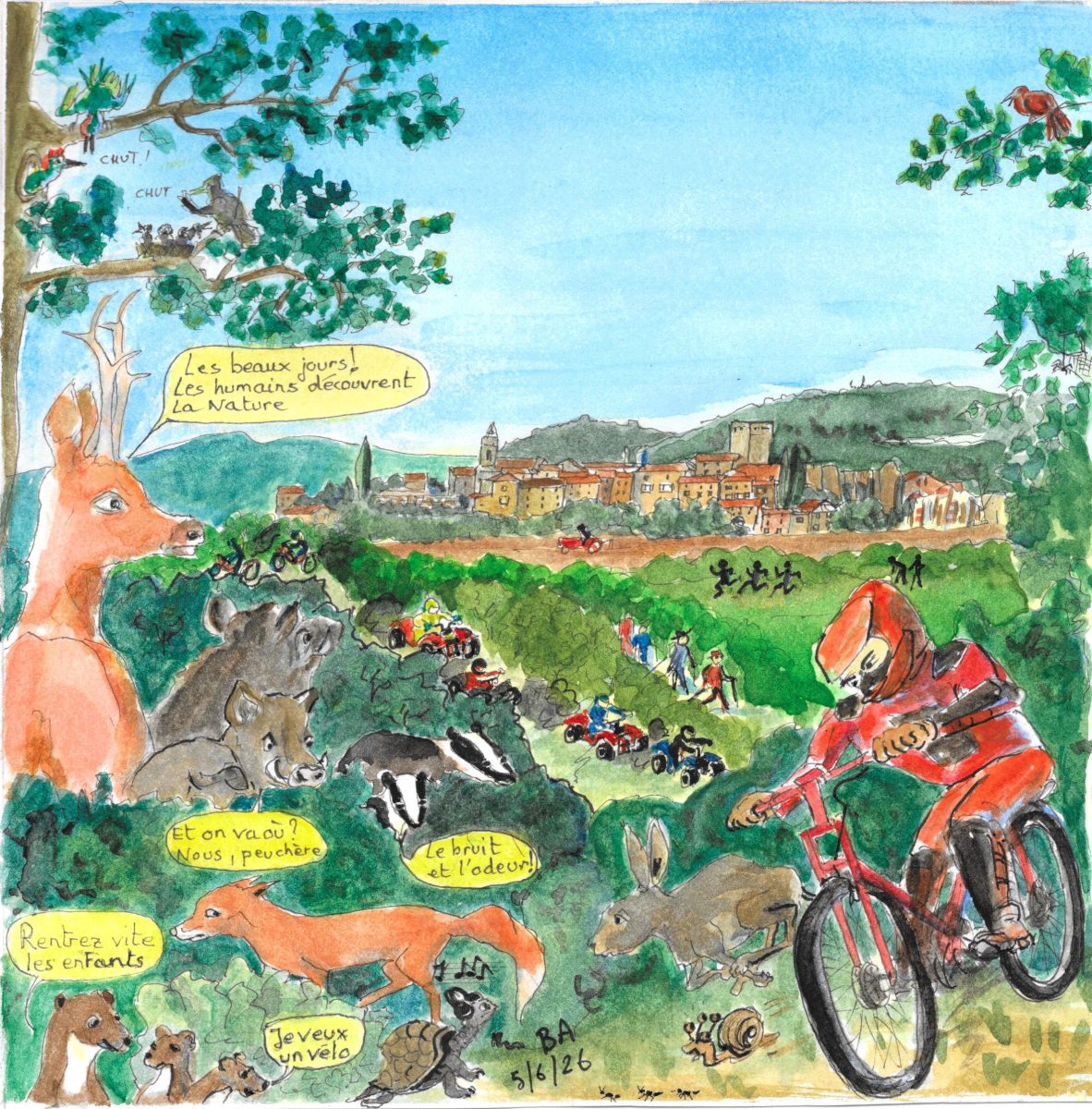 Les croquis de B.A. Sport nature