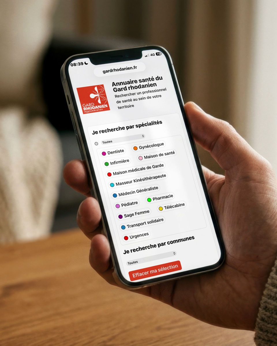 L’Agglomération du Gard rhodanien met en ligne son annuaire santé