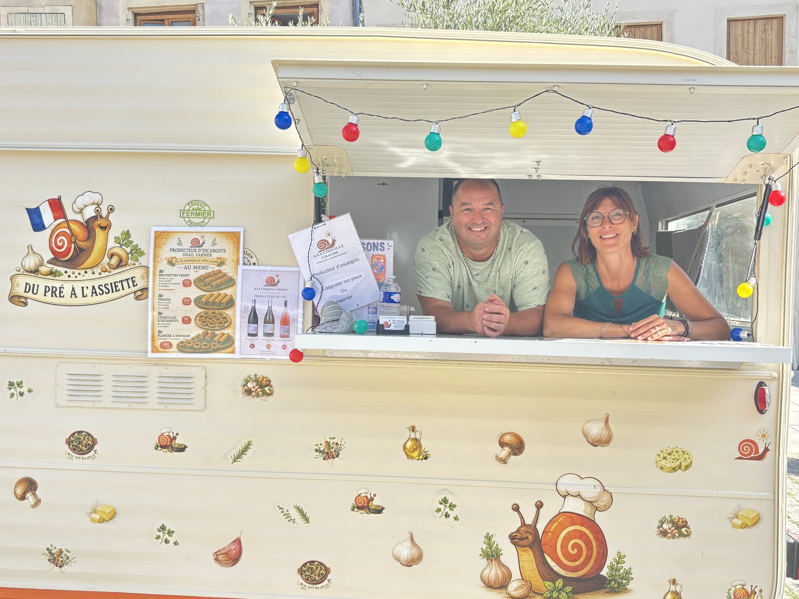 À Estézargues, Laurent et Aude font sortir « La Coquille gourmande » de sa coquille