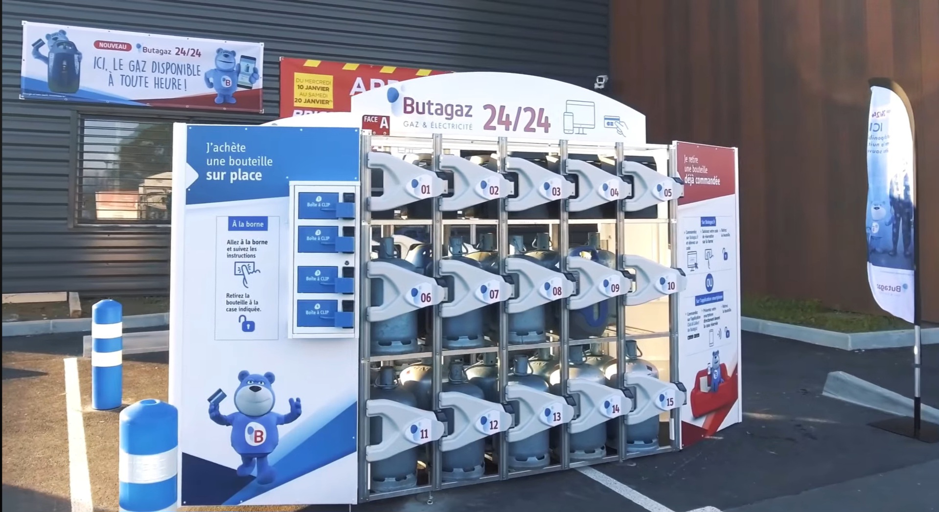 Roquemaure : un distributeur automatique de bouteilles de gaz Butagaz désormais accessible 24h/24
