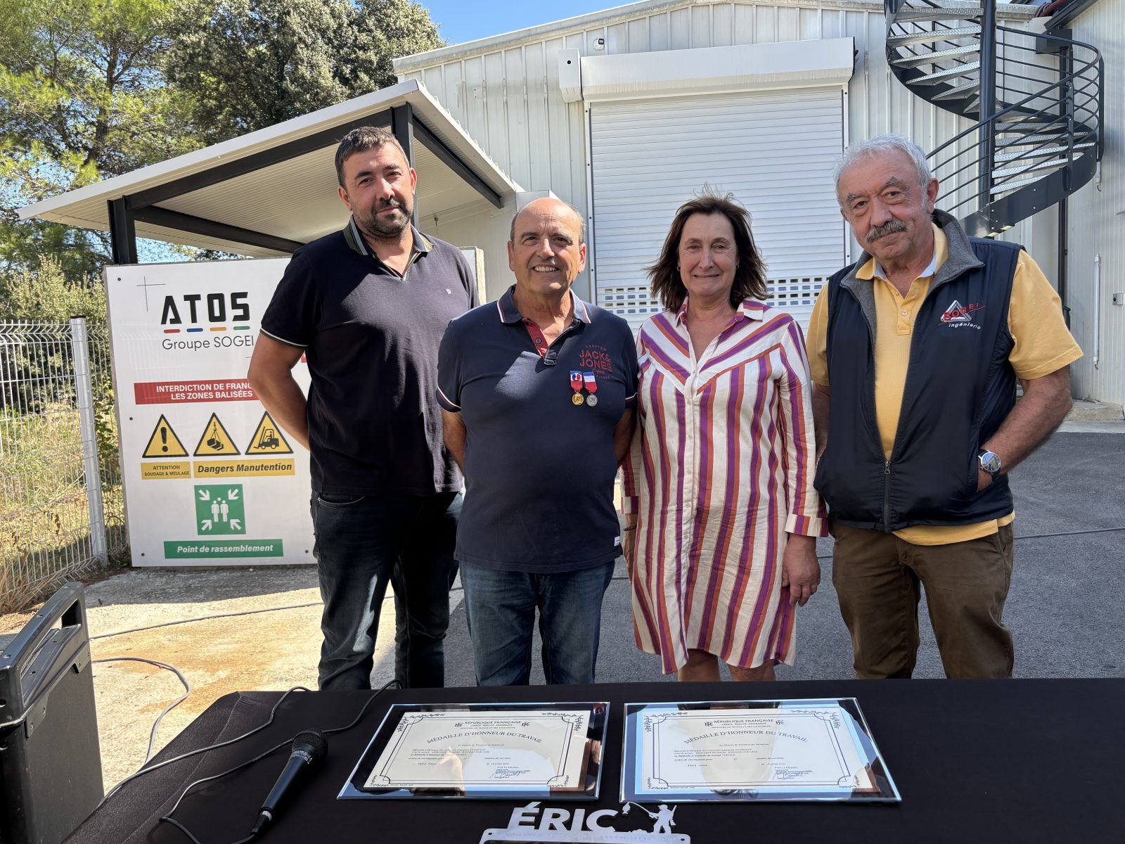 Bagnols-sur-Cèze : après plus de 30 ans dans l’entreprise ATOS Groupe Sogei, Éric Gallisa prend sa retraite