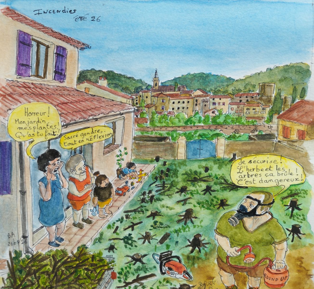 Les croquis de B.A. : incendies 2026 !