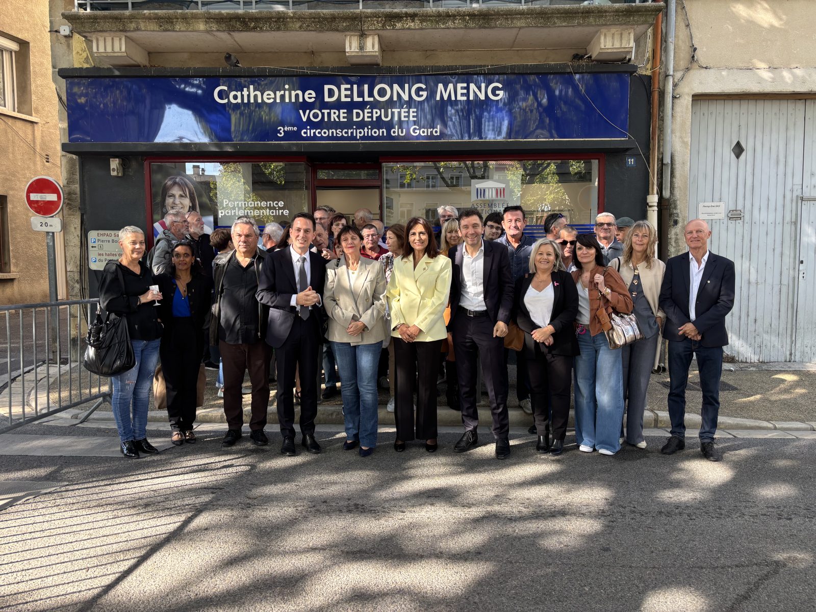 Bagnols-sur-Cèze : Catherine Dellong-Meng inaugure sa permanence parlementaire en présence de Julien Sanchez et Yoann Gillet