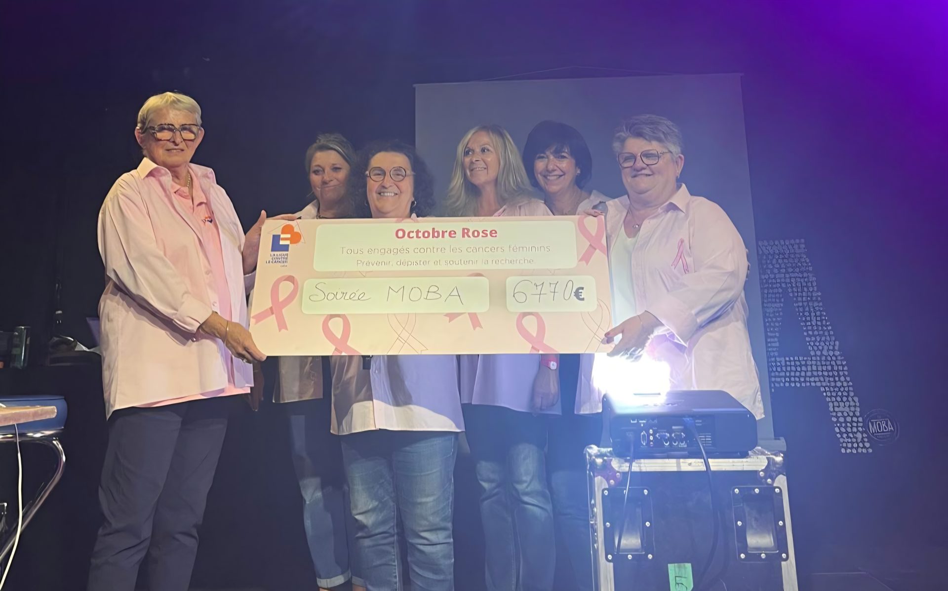 Bagnols-sur-Cèze : 6 750 € récoltés pour Octobre Rose lors de la soirée à La Moba